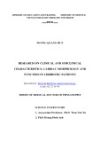 Dissertation summary: Research on clinical and subclinical characteristics, cardiac morphology and function in cirrhotic patients
