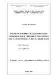 Dissertation summary: Study on scientific bases to develop inter reservoir operation procedures for flood control in the Ba River basin