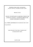 The summary of doctoral dissertation in science education: Training and developing algorithmic thinking for students in technical universities through the course of descriptive geometry