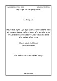 Tóm tắt Luận án Tiến sĩ Kỹ thuật: Phân tích động lực học kết cấu công trình biển hệ thanh cố định trên nền san hô chịu tác dụng của tải trọng sóng biển và gió theo mô hình bài toán không gian