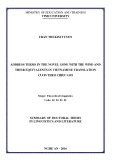 Summary of doctoral thesis in linguistics and literature: Address terms in the novel Gone with the wind and their equivalents in Vietnamese translation Cuon theo chieu gio