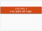 Bài giảng Kỹ thuật lập trình nâng cao: Chương 4 - ThS. Phạm Đào Minh Vũ
