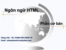 Bài giảng Thiết kế Web: Chương 2 - ThS. Phạm Đào Minh Vũ