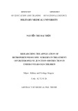 Abstract of medical PhD. thesis: Researching the application of retroperitoneoscopic surgery in treatment of ureteropelvic junction obstruction in under 5 year old children