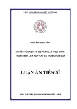 Luận án Tiến sĩ: Nghiên cứu một số bộ phận làm việc chính trong máy liên hợp cắt và trồng hom sắn