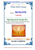 Sổ tay Ngân hàng câu hỏi Olympia năm 2016