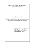 Sáng kiến kinh nghiệm: Vận dụng phương pháp học theo dự án trong môn Địa lý về vấn đề BĐKH