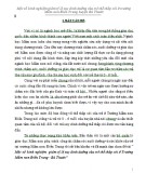 Sáng kiến kinh nghiệm: Một số kinh nghiệm giảm tỷ lệ suy dinh dưỡng của trẻ thể thấp còi ở trường Mầm non Điền Trung, huyện Bá Thước