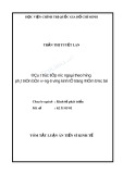 Tóm tắt Luận án Tiến sĩ Kinh tế: Đầu tư trực tiếp nước ngoài theo hướng phát triển bền vững ở vùng kinh tế trọng điểm Bắc Bộ