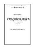 Tóm tắt Luận án Tiến sĩ Kinh tế: Huy động vốn đầu tư phát triển kinh tế - xã hội vùng dân tộc thiểu số và miền núi của Việt Nam giai đoạn 2010 - 2020