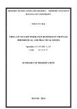 Summary of dissertation: The law on life insurance business in Vietnam theoretical and practical issues