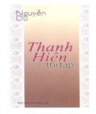 Tập thơ chữ Hán - Thanh hiên thi tập: Phần 1