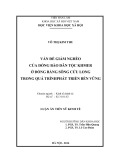 Luận án Tiến sĩ Kinh tế: Vấn đề giảm nghèo của đồng bào dân tộc Khmer ở đồng bằng sông Cửu Long trong quá trình phát triển bền vững