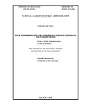 The abstract of doctoral thesis administration management: State Administration for commercial banks in Vietnam in the current period