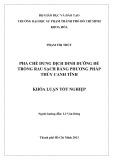 Khóa luận tốt nghiệp Hóa học: Pha chế dung dịch dinh dưỡng để trồng rau sạch bằng phương pháp thủy canh tĩnh