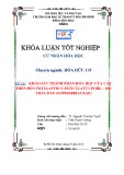 Khóa luận tốt nghiệp Hóa hữu cơ: Khảo sát thành phần hóa học của cây phèn đen phyllanthus reticulatus poir., họ thầu dầu (euphorbiaceae)