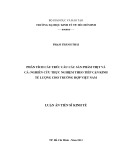 Luận án Tiến sỹ Kinh tế: Phân tích cấu trúc cầu các sản phẩm thịt và cá - Nghiên cứu thực nghiệm theo tiếp cận kinh tế lượng cho trường hợp Việt Nam