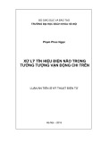 Luận án Tiến sĩ Kỹ thuật điện tử: Xử lý tín hiệu điện não trong tưởng tượng vận động chi trên