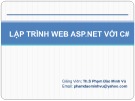 Bài giảng Lập trình Web ASP.Net với C#: Chương 2 - Th.S Phạm Đào Minh Vũ