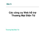 Bài giảng Thương mại điện tử (E-Commerce): Bài 5 - Th.S Trương Việt Phương