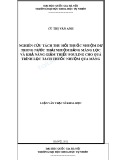 Luận văn Thạc sĩ Khoa học: Nghiên cứu tách thu hồi thuốc nhuộm dư trong nước thải nhuộm bằng màng lọc và khả năng giảm thiểu fouling cho quá trình lọc tách thuốc nhuộm qua màng
