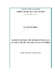 Luận văn Thạc sĩ Khoa học: Nghiên cứu sử dụng liều kế nhiệt huỳnh quang (TLD) để đo liều bức xạ gamma trong môi trường