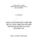 Luận văn Thạc sĩ Khoa học: Đánh giá tình hình xử lý chất thải tại các trang trại chăn nuôi lợn trên địa bàn huyện Văn Giang, tỉnh Hưng Yên