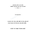 Luận văn Thạc sĩ Khoa học: Nghiên cứu tính chất điện tử của một số perovskite từ tính pha tạp đất hiếm