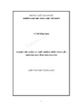 Luận văn Thạc sĩ Khoa học: Nghiên cứu quản lý chất lượng nước sông Cầu trên địa bàn tỉnh Thái Nguyên