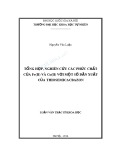 Luận văn Thạc sĩ Khoa học: Tổng hợp, nghiên cứu các phức chất của Fe(II) và Co(II) với một số dẫn xuất của thiosemicacbazon