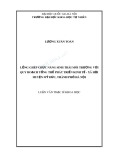 Luận văn Thạc sĩ Khoa học: Lồng ghép chức năng sinh thái môi trường với quy hoạch tổng thể phát triển kinh tế-xã hội huyện Mỹ Đức, thành phố Hà Nội