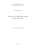 Luận văn Thạc sĩ Khoa học: Các bài toán về hệ thức lượng trong tam giác