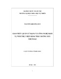 Luận văn Thạc sĩ Khoa học: Giao thức quản lý mạng và công nghệ dịch vụ Web thực hiện khai thác đường dây thuê bao