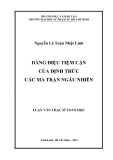 Luận văn Thạc sĩ Toán học: Dáng điệu tiệm cận của định thức các ma trận ngẫu nhiên