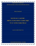 Luận án Tiến sĩ Ngữ văn: Nguyễn Du và Đỗ Phủ - Những tương đồng và khác biệt về tư tưởng nghệ thuật