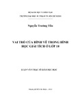 Luận văn Thạc sĩ Giáo dục học: Vai trò của hình vẽ trong Hình học Giải tích ở lớp 10