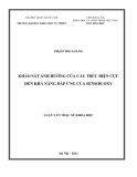 Luận văn Thạc sĩ Khoa học: Khảo sát ảnh hưởng của cấu trúc điện cực đến khả năng đáp ứng của sensor oxy