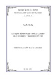 Tóm tắt Luận văn Thạc sĩ Khoa học: Xây dựng bản đồ nguy cơ ngập lụt cho quận Ninh Kiều, thành phố Cần Thơ