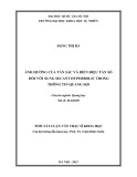 Tóm tắt Luận văn Thạc sĩ Khoa học: Ảnh hưởng của tán sắc và biến điệu tần số đối với xung secant hyperbolic trong thông tin quang sợi