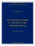 Luận văn Thạc sĩ Ngữ văn: Con người trong thơ thiền Lý   Trần dưới góc nhìn thi pháp học hiện đại