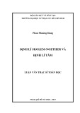 Luận văn Thạc sĩ Toán học: Định lí Skolem Noether và định lí tâm