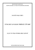 Luận văn Thạc sĩ Khoa học lịch sử: Vùng đất An Giang thời kỳ 1757 - 1867