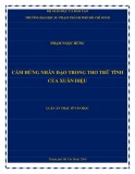 Luận án Thạc sĩ Văn học: Cảm hứng nhân đạo trong thơ trữ tình của Xuân Diệu