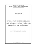 lận văn thạc sĩ giáo dục học: sử dụng phần mềm courselab 2.4 thiết kế  chương “nhóm oxi – lưu huỳnh” lớp 10 nâng cao