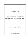 Luận văn Thạc sĩ Vật lý: Khảo sát phân bố suất liều xung quanh phòng máy X quang chẩn đoán y tế bằng chương trình MCNP