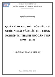 Luận văn Thạc sĩ Lịch sử: Quá trình thu hút vốn đầu tư nước ngoài vào các khu công nghiệp tại thành phố Cần Thơ (1986 - 2010)