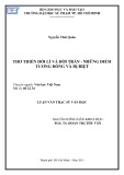 Luận văn Thạc sĩ Văn học: Thơ thiền đời Lí và đời Trần   những điểm tương đồng và dị biệt