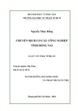 Luận văn Thạc sĩ Địa lí: Chuyển dịch cơ cấu công nghiệp tỉnh Đồng Nai