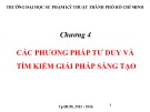 Bài giảng Tư duy hệ thống: Chương 4 - PGS.TS. Dương Thị Kim Oanh