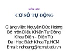 Bài giảng Cơ sở tự động: Chương 8b - Nguyễn Đức Hoàng